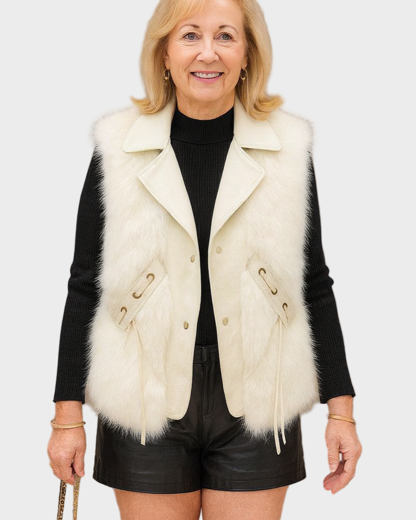 Alina™ kožená vesta – Stylová a nadčasová