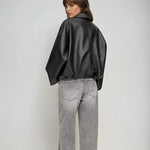 Arvella – Veganská kožená bunda s páskem