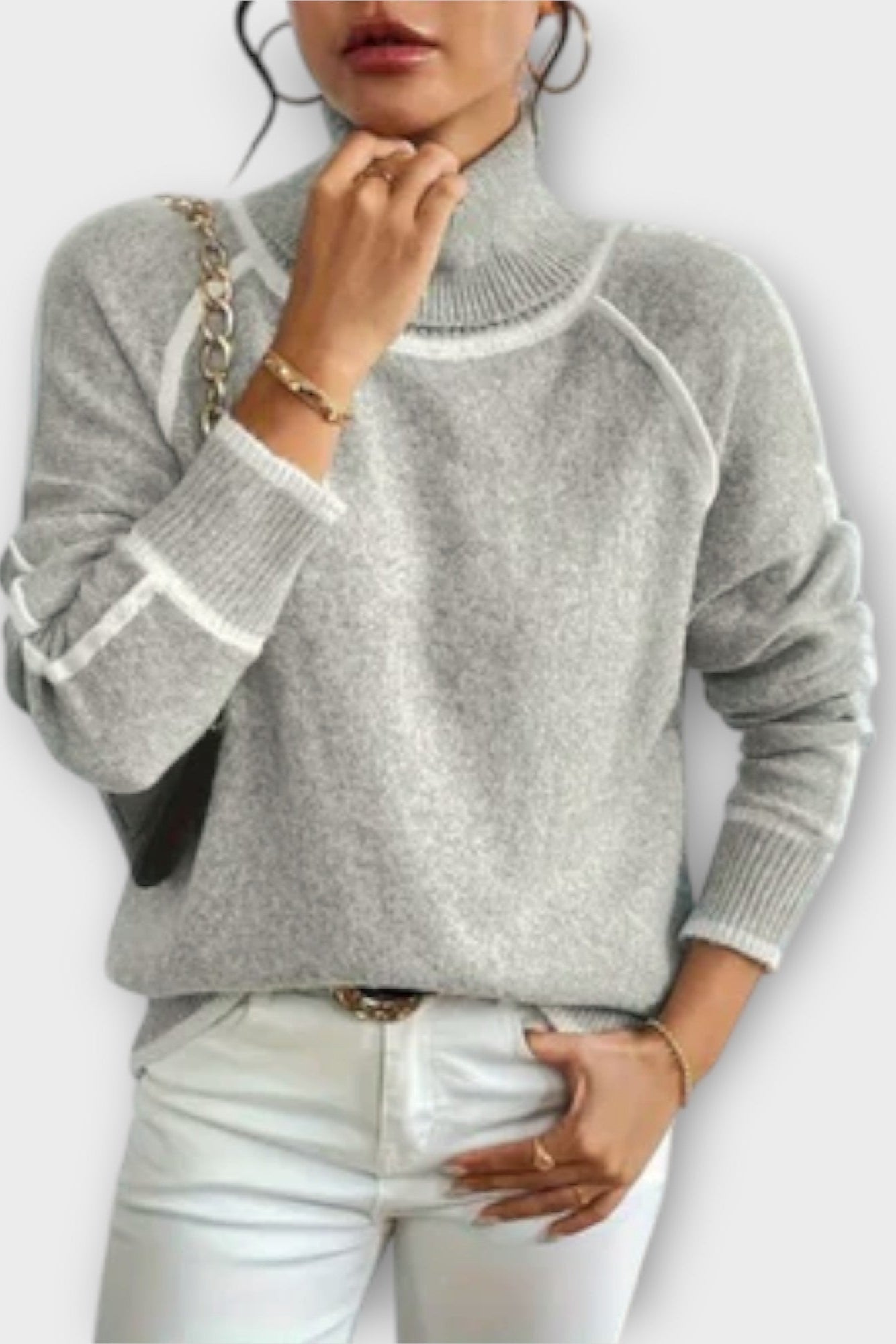 Aurora™ Svetr s vysokým límcem