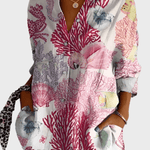 Bavlněná květinová košile