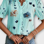 Bruna - Stylový top s V-výstřihem ve tvaru srdce