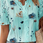 Bruna - Stylový top s V-výstřihem ve tvaru srdce