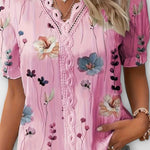 Bruna - Stylový top s V-výstřihem ve tvaru srdce