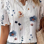 Bruna - Stylový top s V-výstřihem ve tvaru srdce