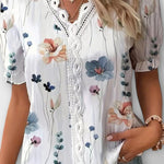 Bruna - Stylový top s V-výstřihem ve tvaru srdce