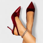 Candice | Sametové lodičky na podpatku