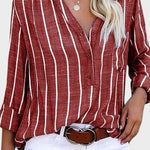 Débora - Ručně vyráběná pruhovaná košile