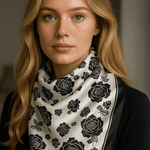 Elodie-huivi (100 % hedvábí – 68 cm)