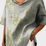 Flávia - Stylový lněný top