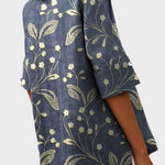 Flávia - Stylový lněný top