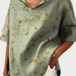 Flávia - Stylový lněný top