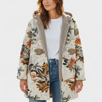 Fleural™ – Květinová fleece bunda