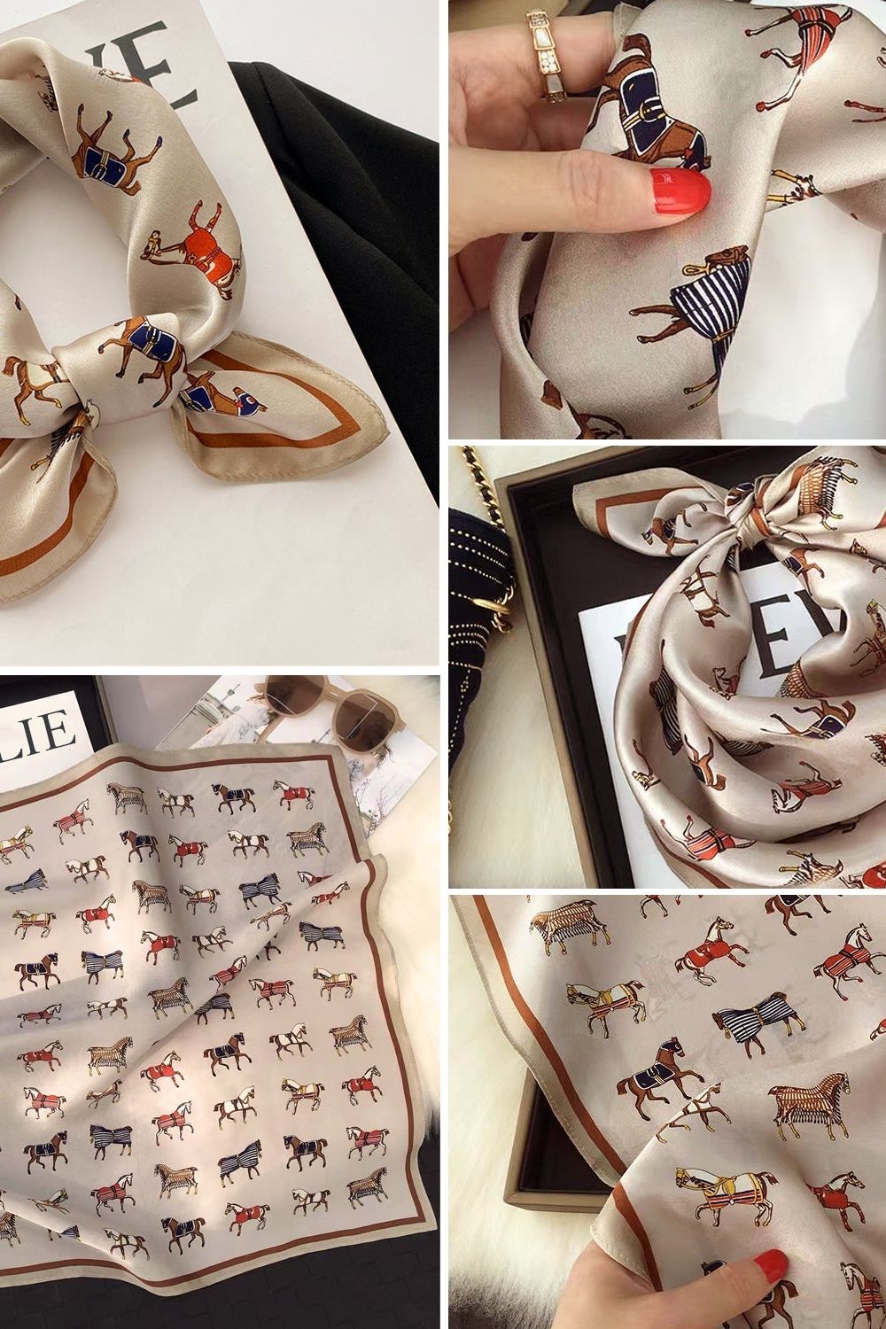 Fortuna-šátek (100% hedvábí - 53 cm)