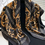 Galina Musta Foulard (100 % Hedvábí - 88 cm)