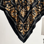 Galina Musta Foulard (100 % Hedvábí - 88 cm)