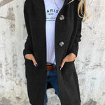 Giselle Dlouhý Pletený Kabát