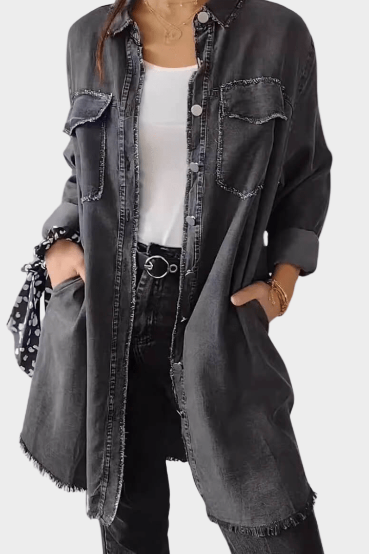 Inkeri™ Džínová košilová šaty