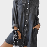 Inkeri™ Džínová košilová šaty