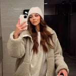 Kaja™ teddy plášť – Měkký & nadčasový