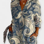 Košile na knoflíky s květinovým vzorem