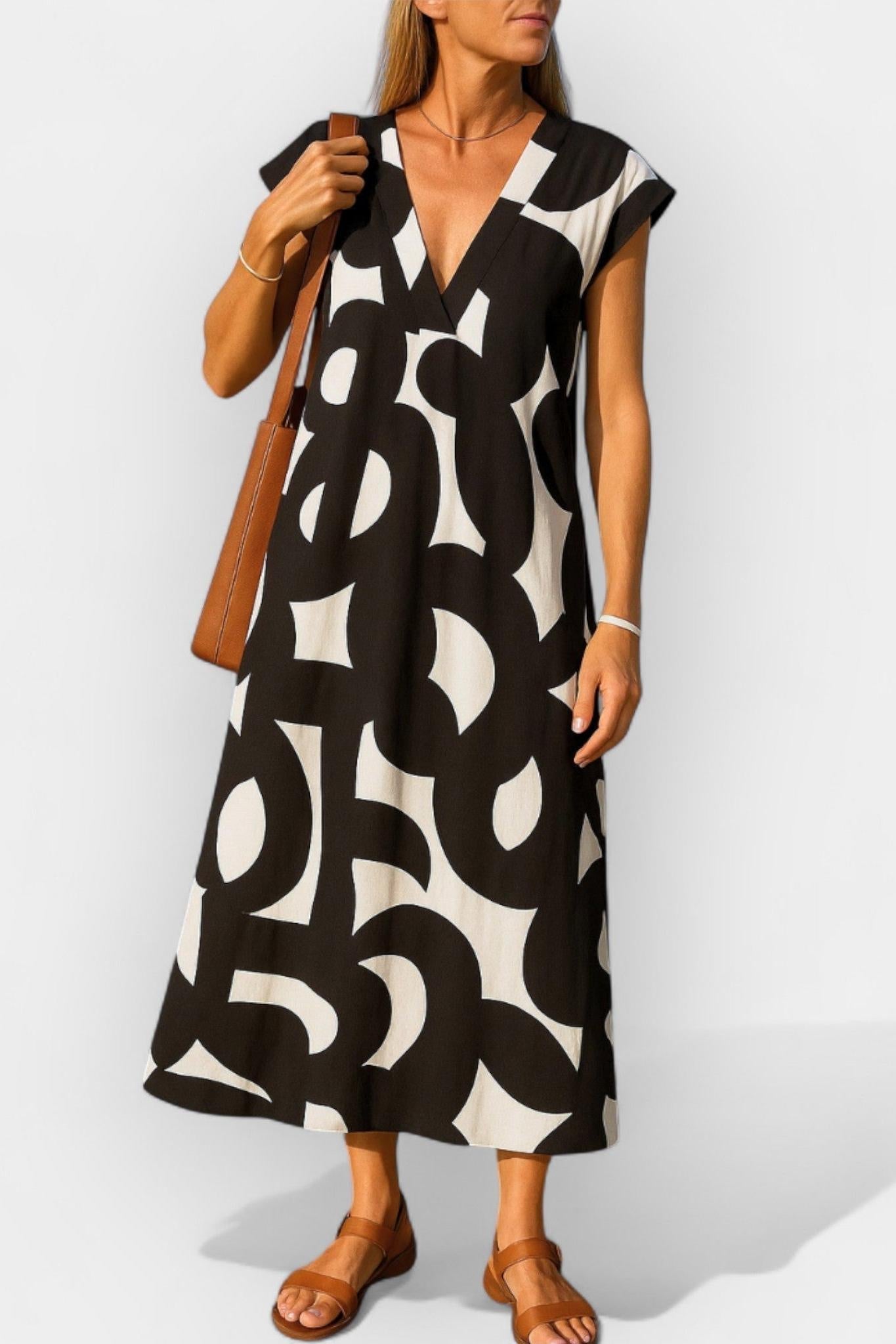 Lehká V-krční Šaty