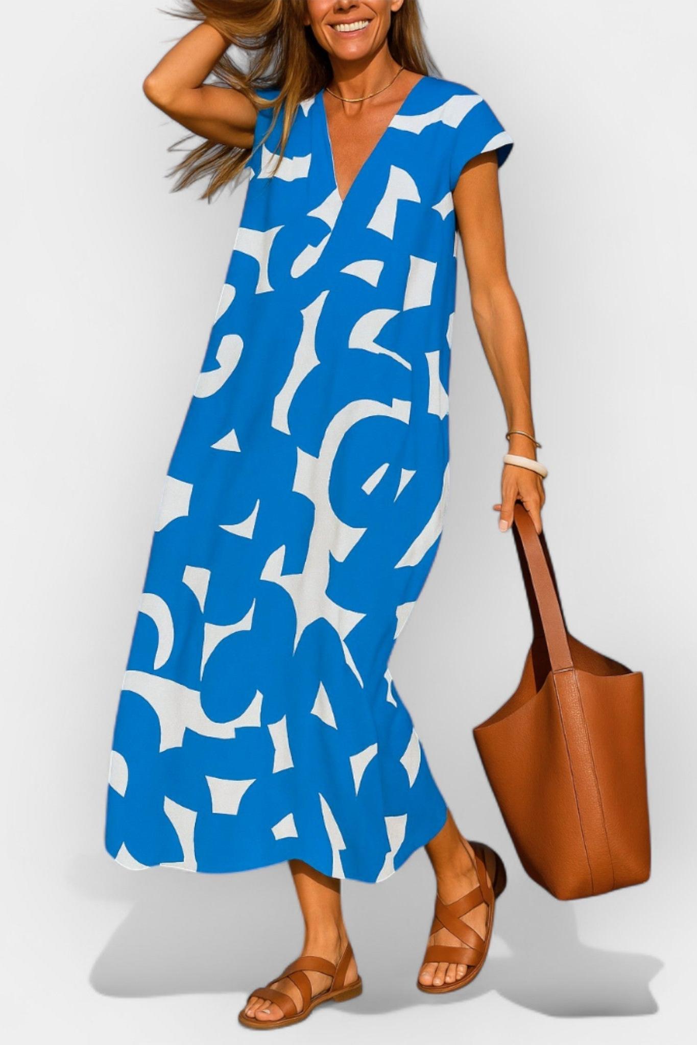 Lehká V-krční Šaty