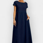 Lehká bavlněná šaty s kapsami