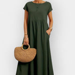 Lehká bavlněná šaty s kapsami