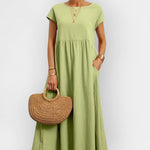 Lehká bavlněná šaty s kapsami