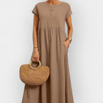 Lehká bavlněná šaty s kapsami