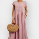 Lehká bavlněná šaty s kapsami