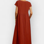 Lehká bavlněná šaty s kapsami