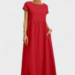 Lehká bavlněná šaty s kapsami