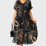 Lehká šaty s V-výstřihem