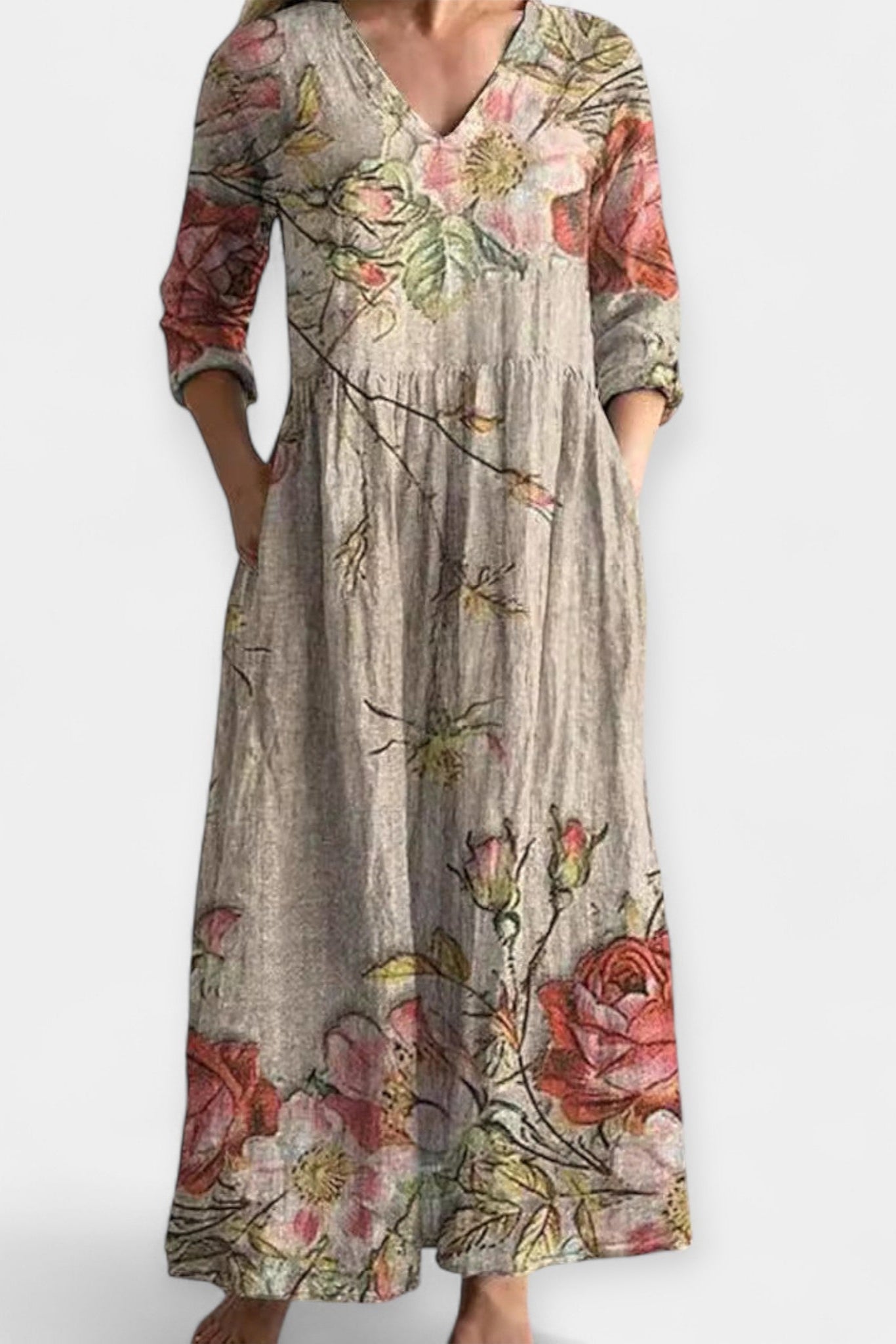 Lehké květinové šaty