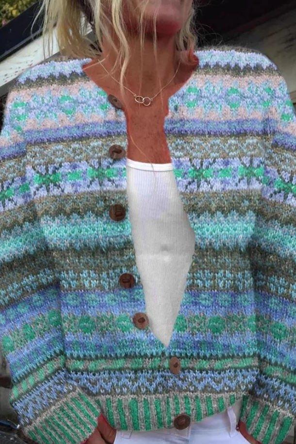 Lotte - Modrý severský svetr