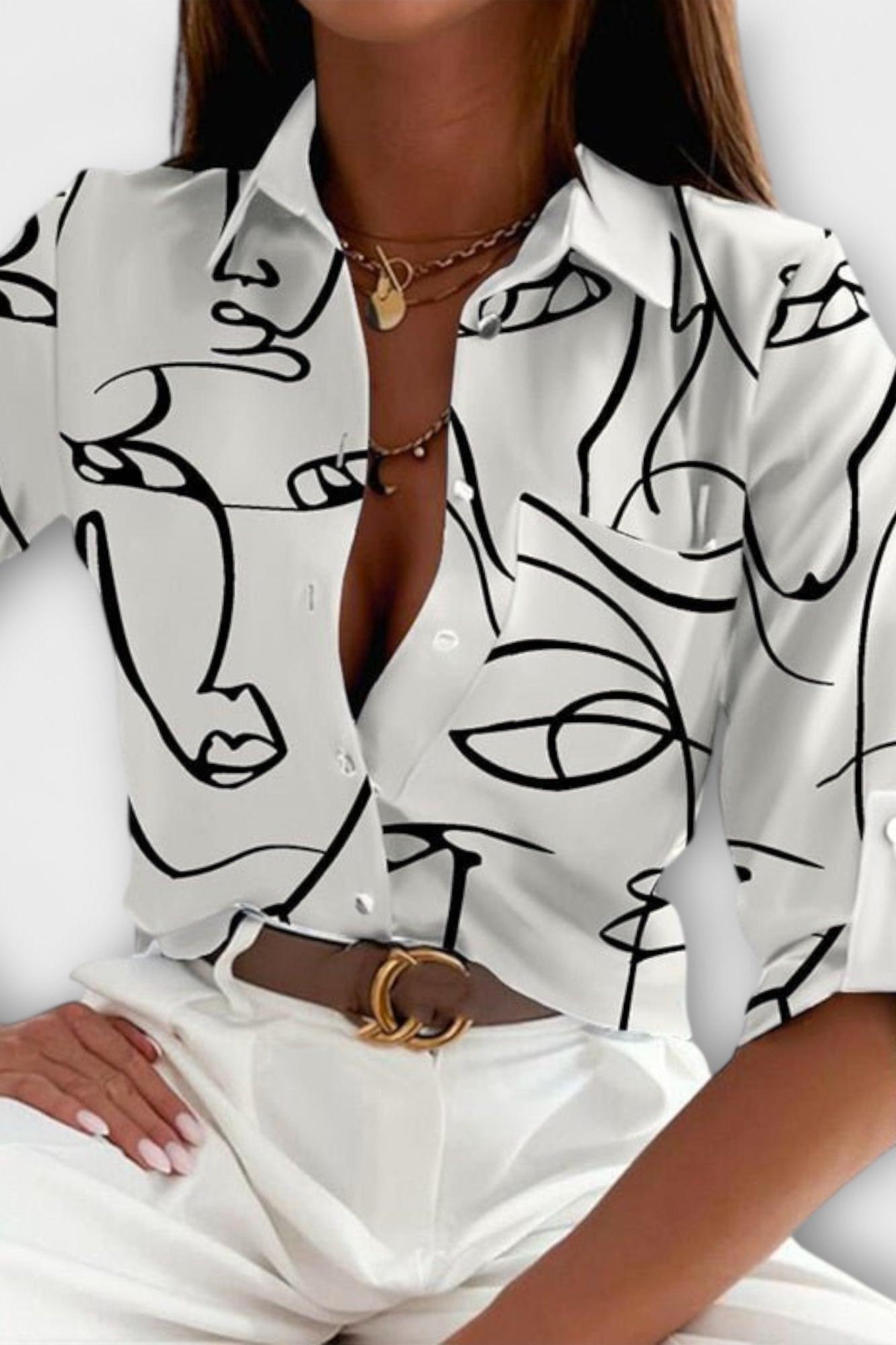 Maria - Halenka s klasickým límcem