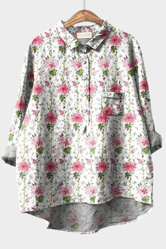 Marieke | Luxusní květinová blůza s jedinečným stylem