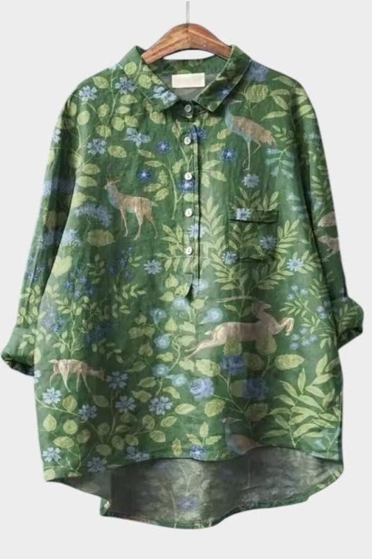 Mariska | Stylový a elegantní prémiový květinový top