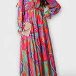 Maxi šaty s květinovým vzorem