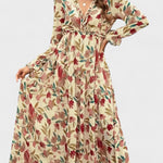 Maxi šaty s květinovým vzorem