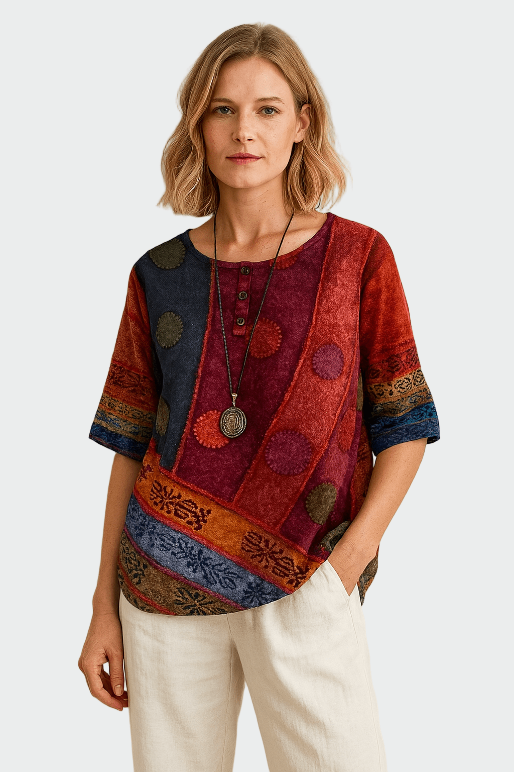 Měkké tričko s uměleckým motivem