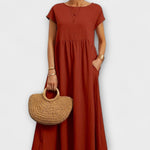 Minimekko s bočními kapsami