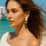 Náušnice s dvojitým motýlem