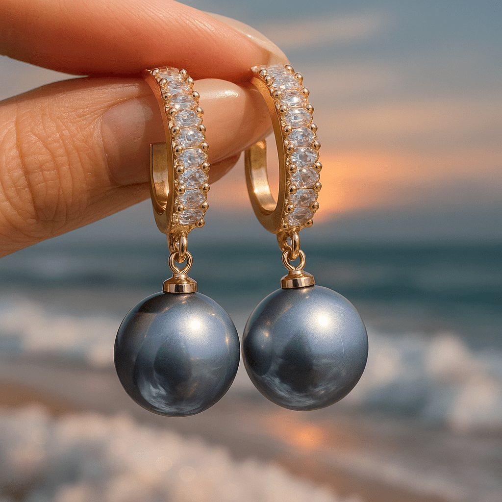 Náušnice s přírodními perlami