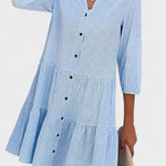 Pruhované letní šaty