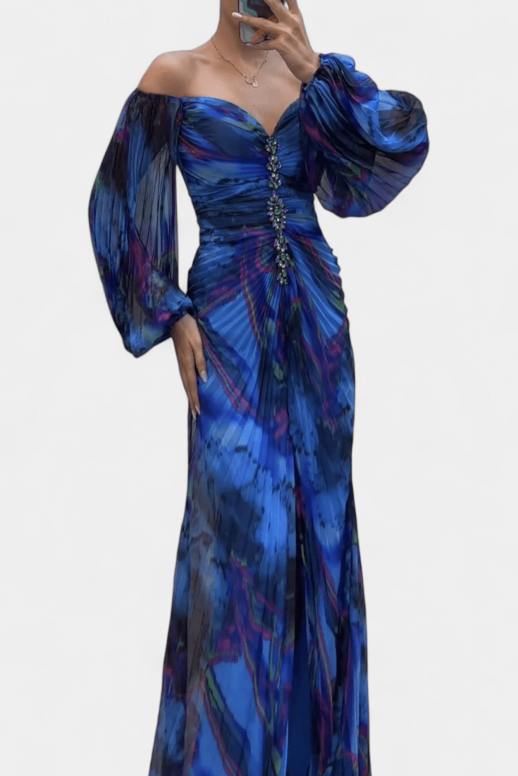 Quintessa™ | Barevné Plisované Maxi