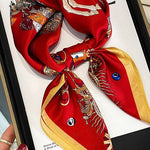 Rossana-huivi (100 % hedvábí - 68 cm)