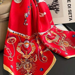 Rossana-huivi (100 % hedvábí - 68 cm)