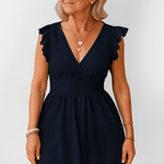 Šaty s volánkovým pasem